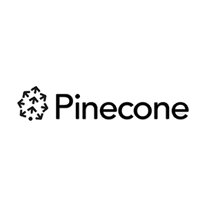 Pinecone logo.